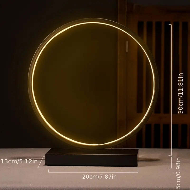 New Chinese Style Creative Zen Decoration Home Backflow Incense Living Room LED Lamp Ring ARZ