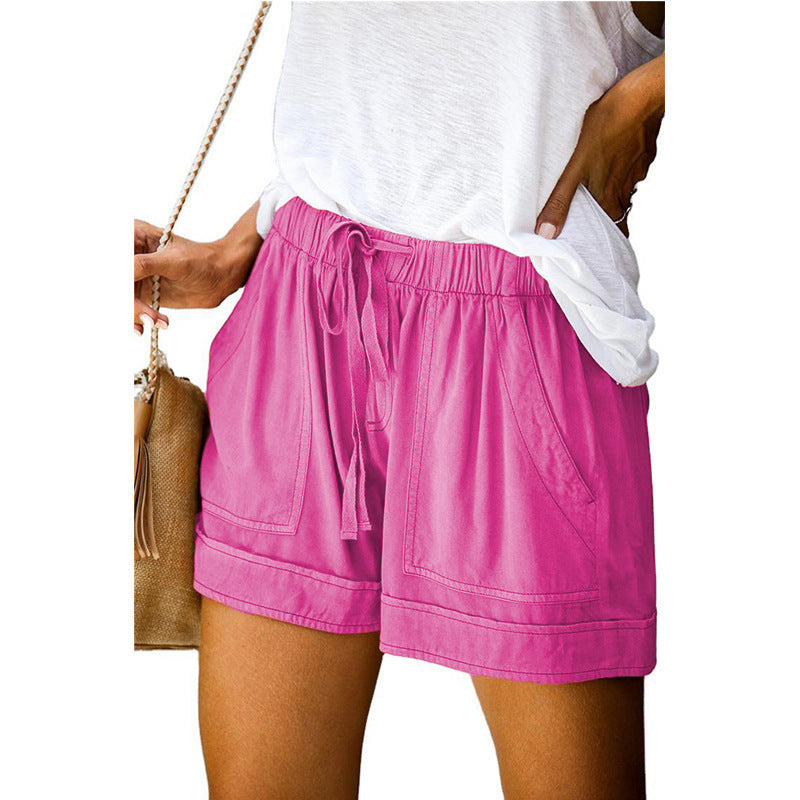 Women's High Waist Lace-up Loose Shorts ARZ