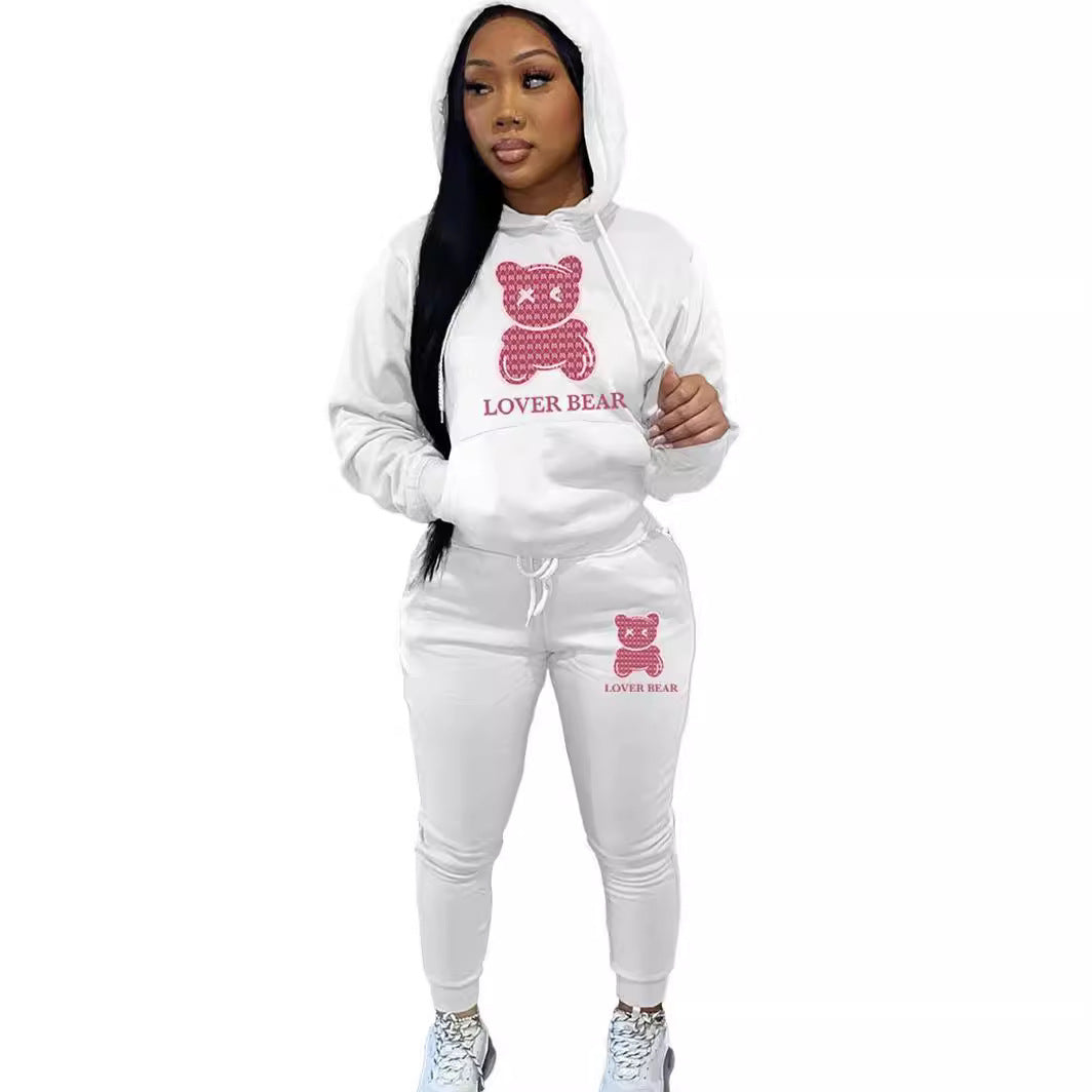 Cross-border New Arrival Women's Suit Hooded Sweatshirt And Sweatpants ARZ