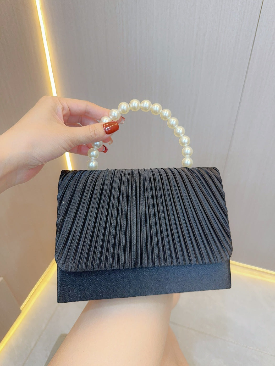 Women's Fashion Pleated Evening Bag ARZ