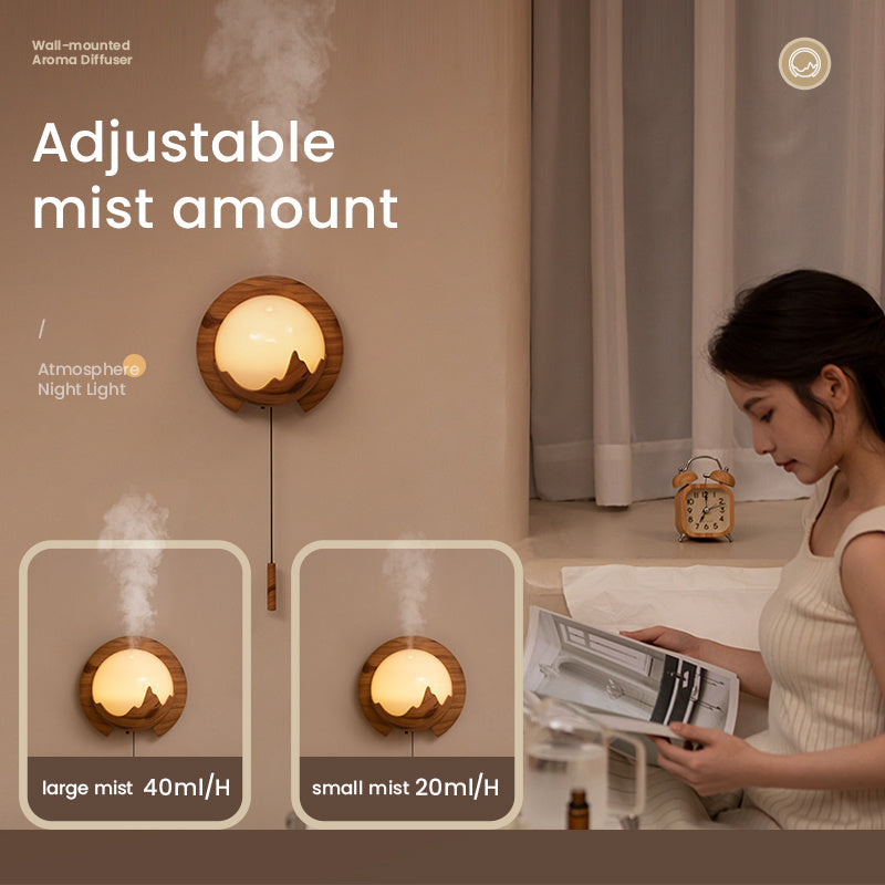 150ml Wall-mounted Aroma Diffuser Night Light Home Diffuser Mute Intelligent Humidifier With Remote Control ARZ