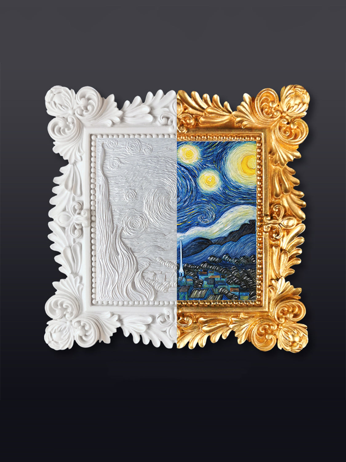 Relief Van Gogh's Starry Night DIY 3D Oil Painting Kit Trendsi