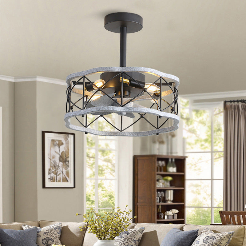 Idyllic American Fan Lamp Nordic Minimalist Dining Room ARZ