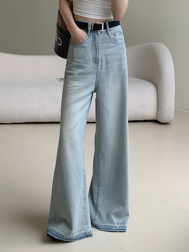 Loose Slimming And Straight Wide Leg Mop Pants ARZ