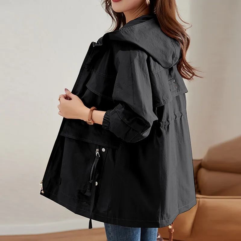 Western-style Middle-aged Mom Plus Size Trench Coat ARZ