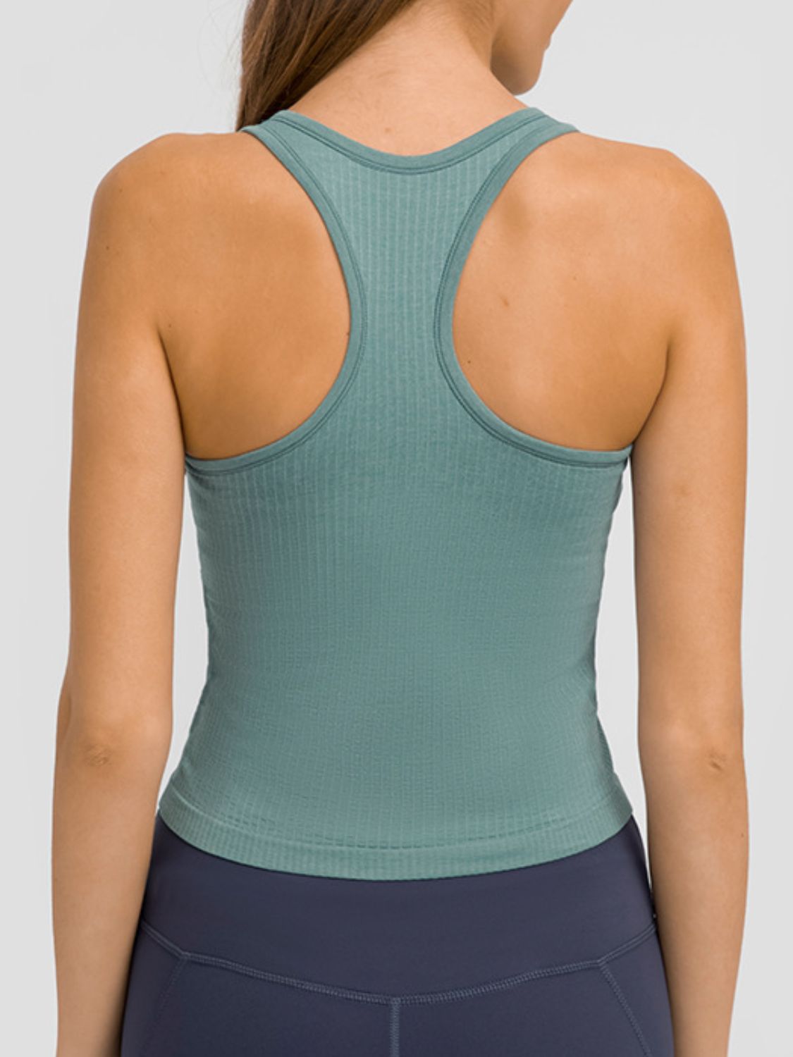 Millennia Round Neck Racerback Active Tank Trendsi