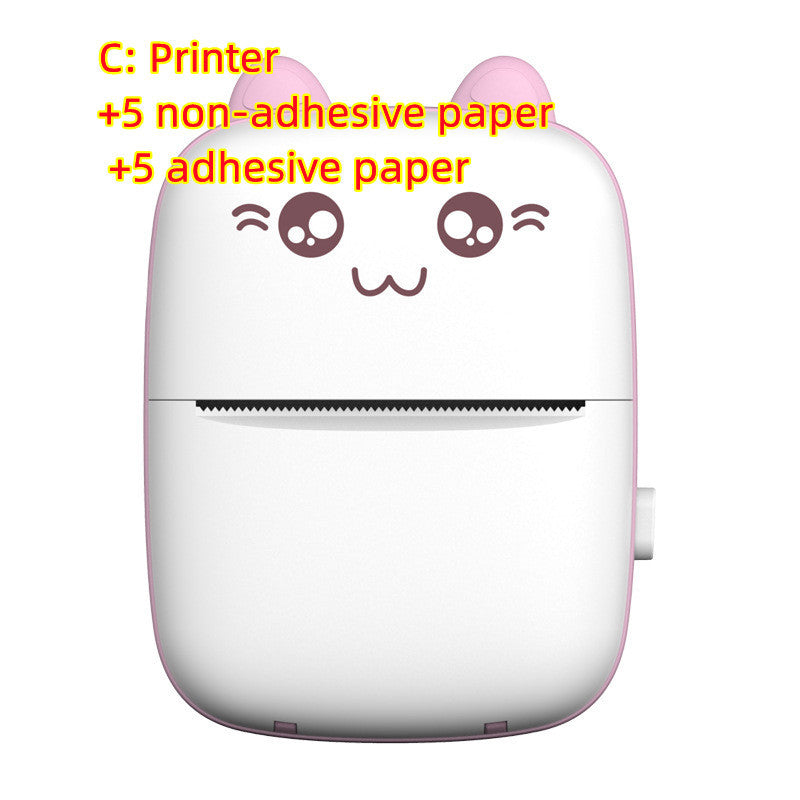 Mini Printer Portable Mini Bluetooth WiFi New Wrong Printer Mobile Phone Photo Title Note Hot Print Pocket Student Error Label Printer ARZ