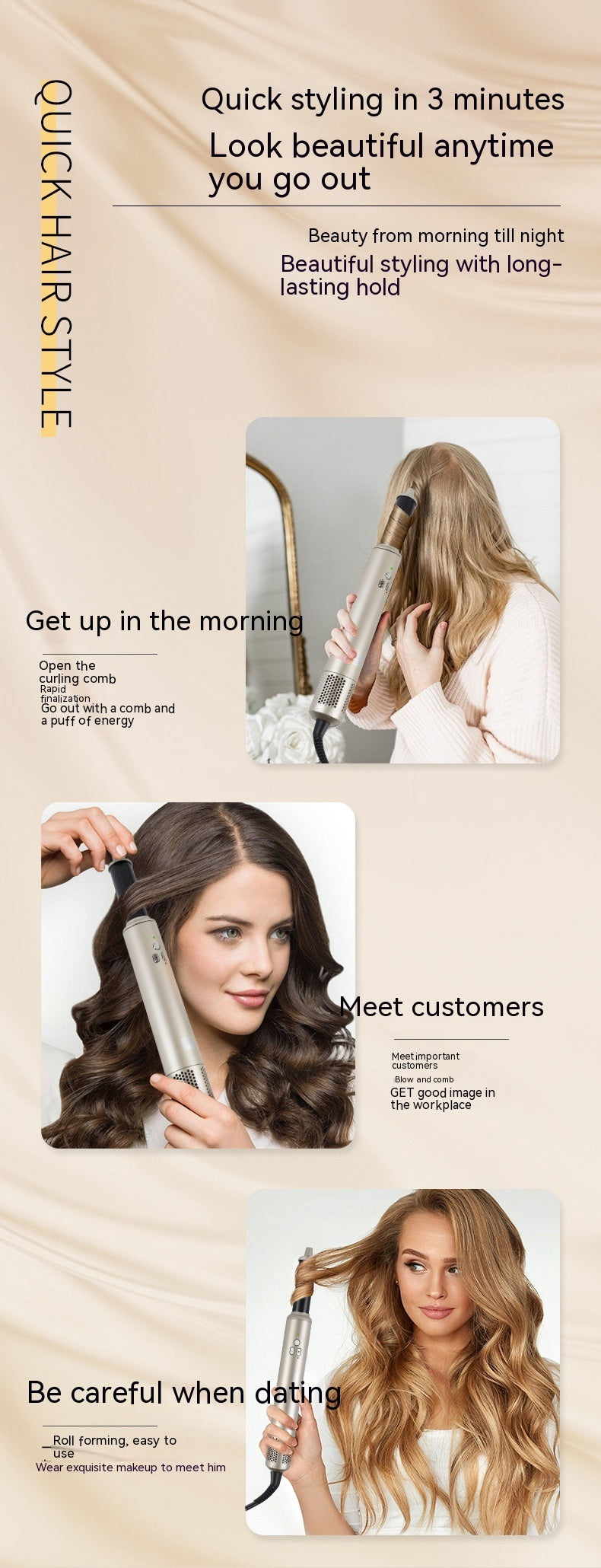 Multifunctional Hair Care Automatic Hair Dryer ARZ