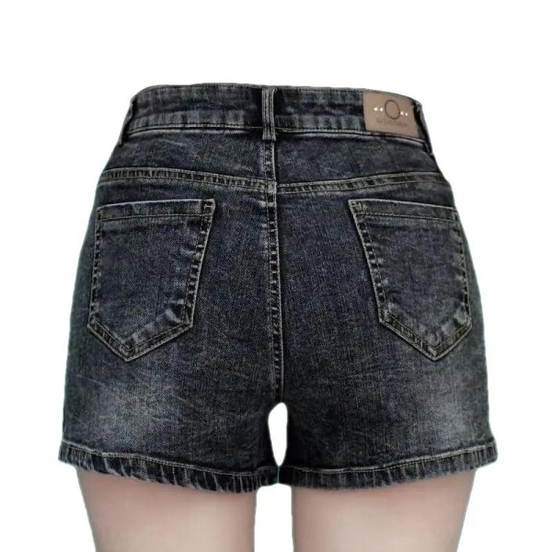 High Waist Denim Shorts Slimming Versatile Loose Word Outerwear Hot Pants Trendy ARZ