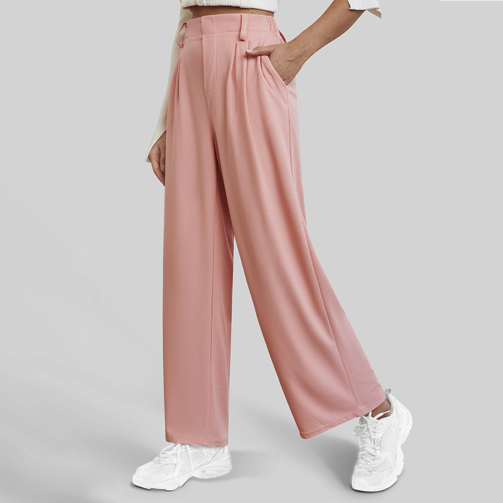 Women's Casual Straight Pants Wide-leg Pants ARZ