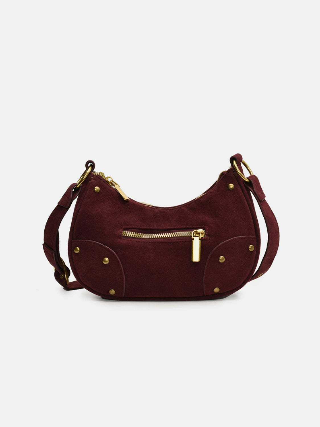 Suede Adjustable Strap Shoulder Bag Trendsi