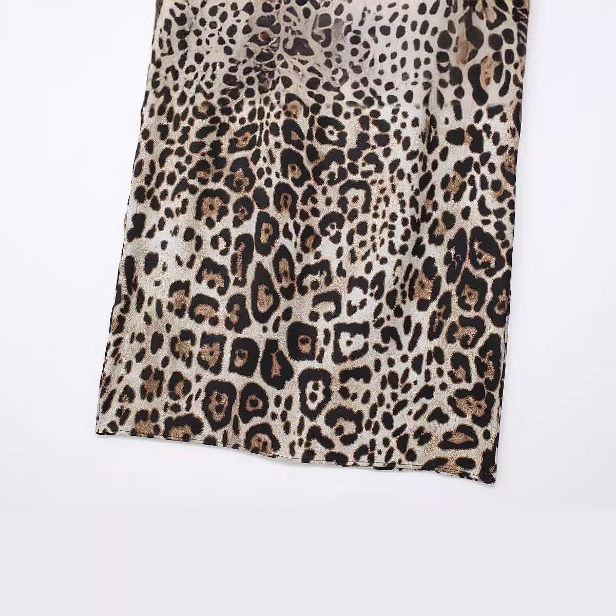 Female Animal Print Backless Dress ARZ