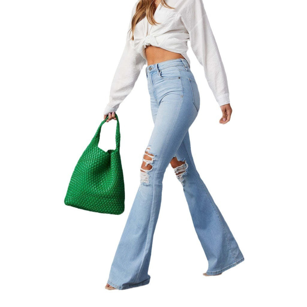 Fashion Temperament Wide-leg Jeans Women ARZ