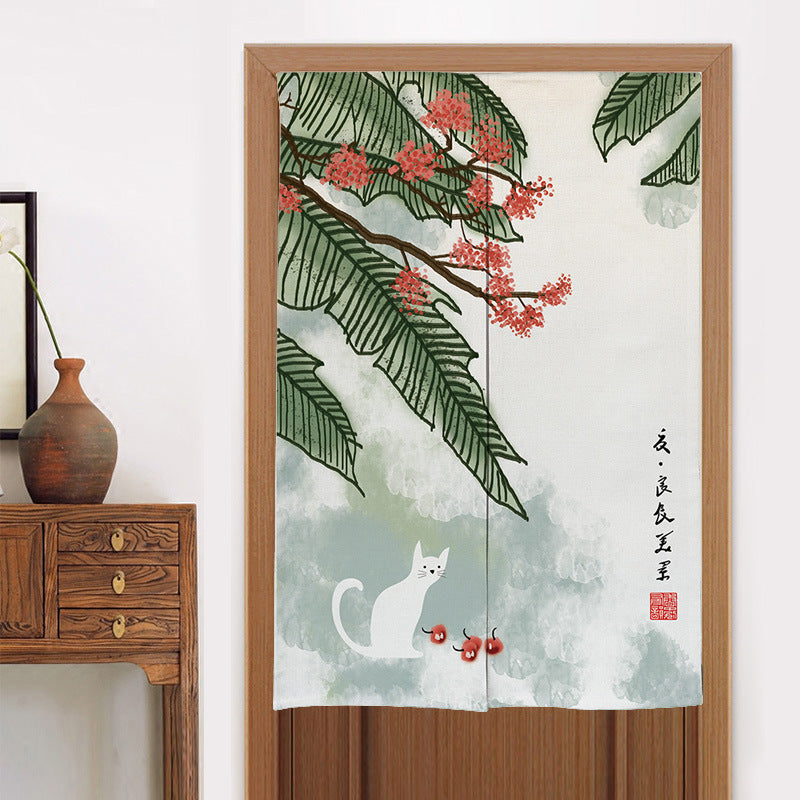 Home Kitchen Bedroom Partition Chinese Style Cloth Curtain ARZ