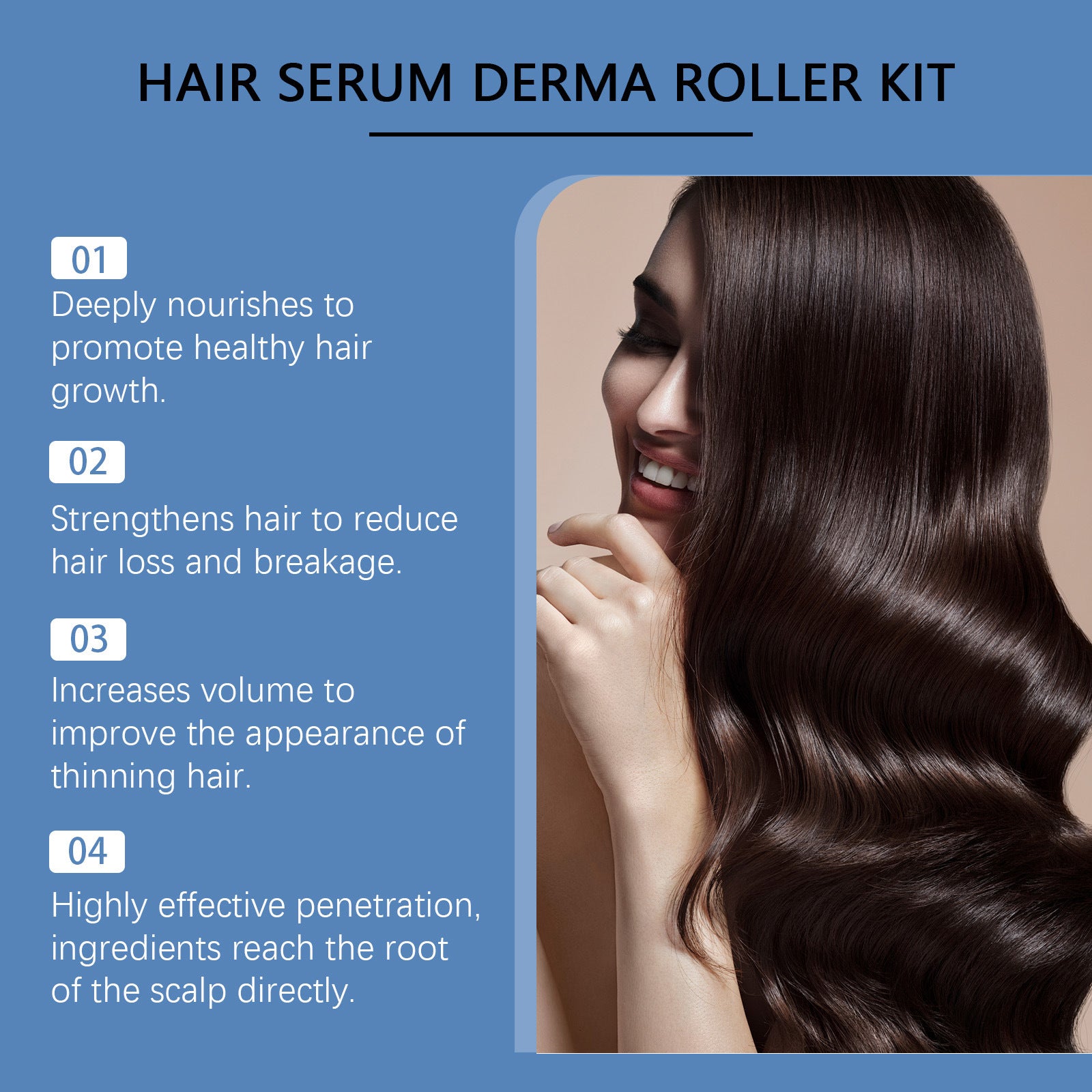 Roller Suit Improve Frizz Dry Strong Hair Care ARZ