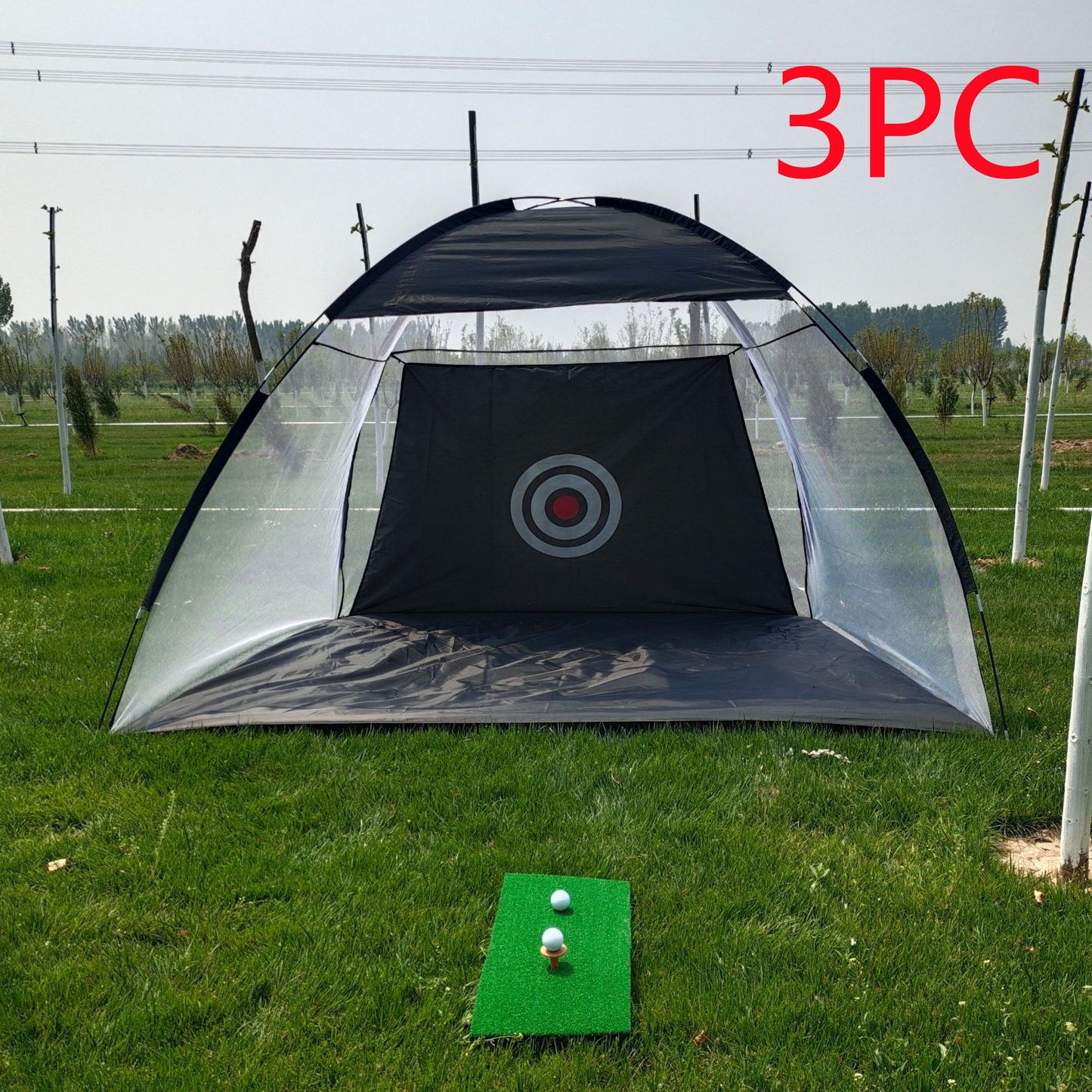 Golf Practice Net Tent Golf Hitting Cage Garden Grassland Practice Tent Golf Training Equipment Mesh Outdoor ARZ