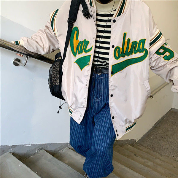 Vintage Harajuku Jacket Hip Hop Loose Jacket Women ARZ