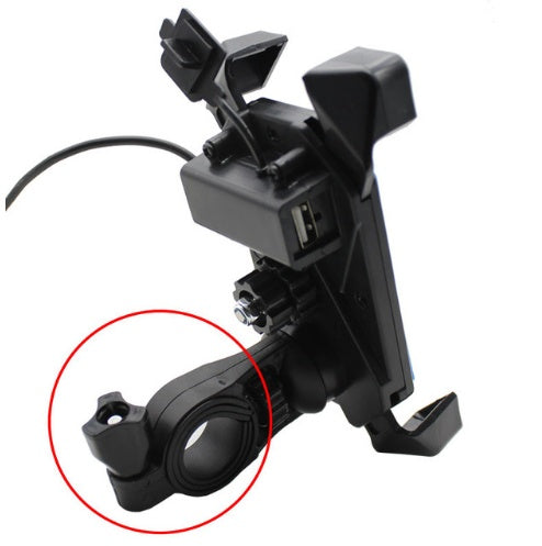 Motorcycle mobile phone holder shockproof with electric universal charger ARZ