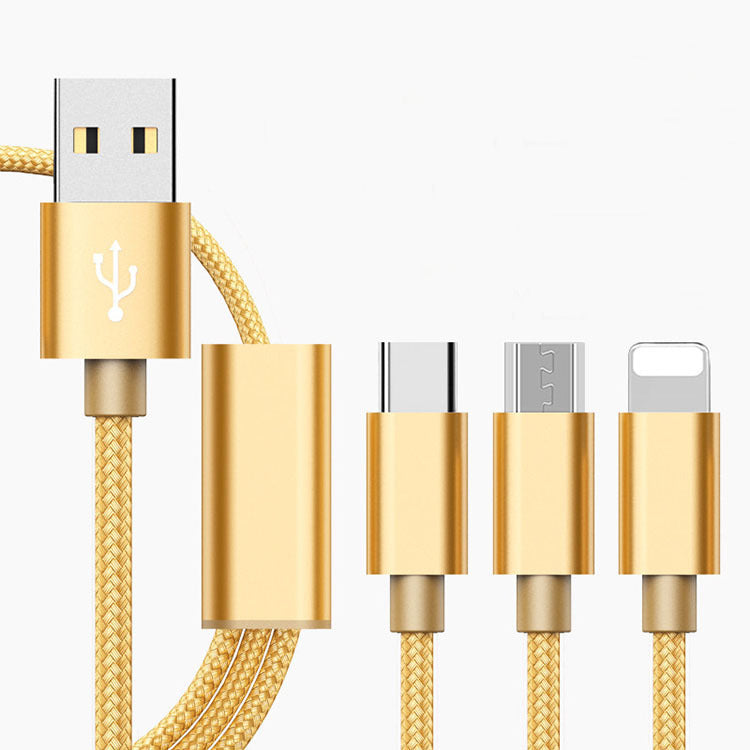 Three-in-one charging cable for mobile phones ARZ