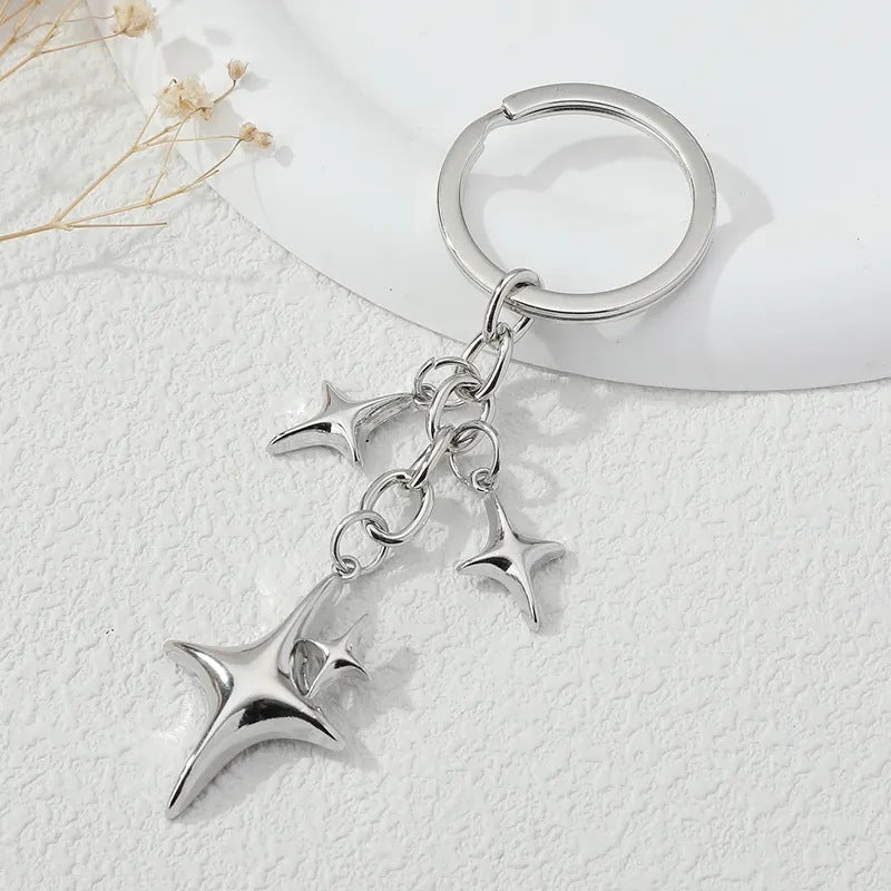 Creative Fashion Star And Moon Alloy Key ARZ