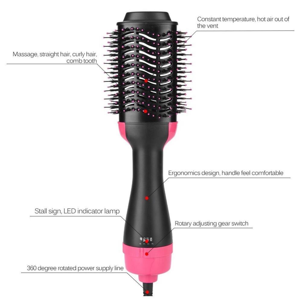 One-Step Electric Hair Dryer Comb Multifunctional Comb Straightener Hair Curling ARZ