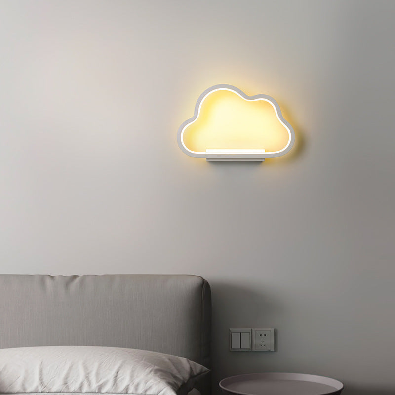 Bedroom Bed Background Wall Decoration Simple Children's Cloud Led Wall Lamp ARZ