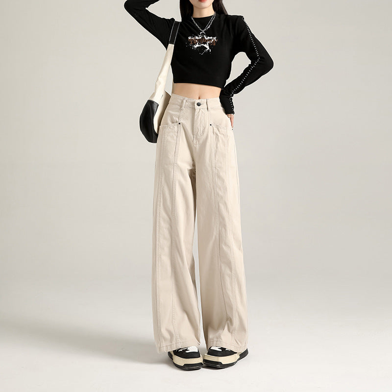 Personalized Street Style Loose Denim Trousers ARZ