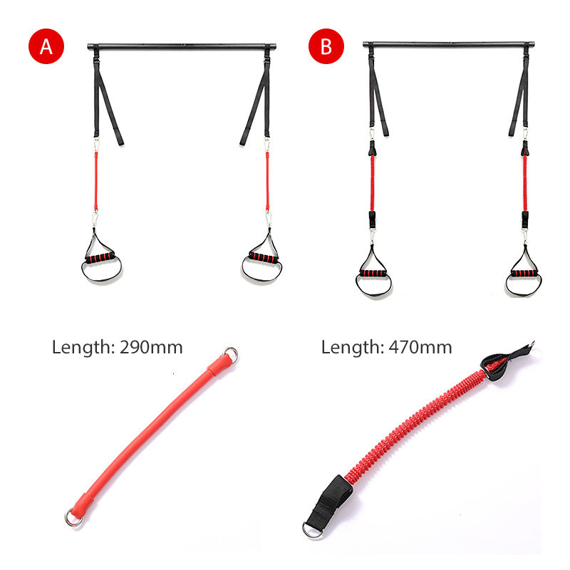 Body Workout Trainer Bar with Resistance Bands Rubber Buckles ARZ