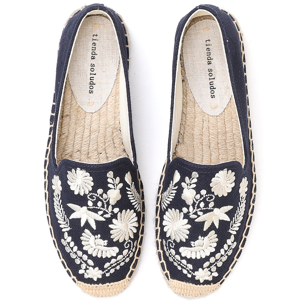 Flat heel embroidered casual canvas shoes ARZ