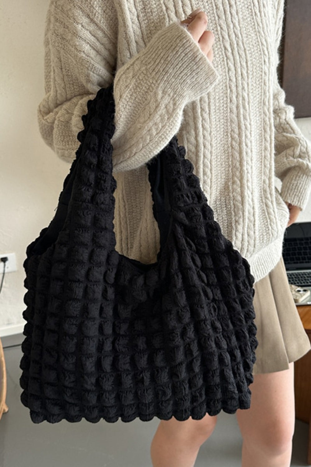 Zenana Cloud Puffy Shoulder Tote Bag Trendsi