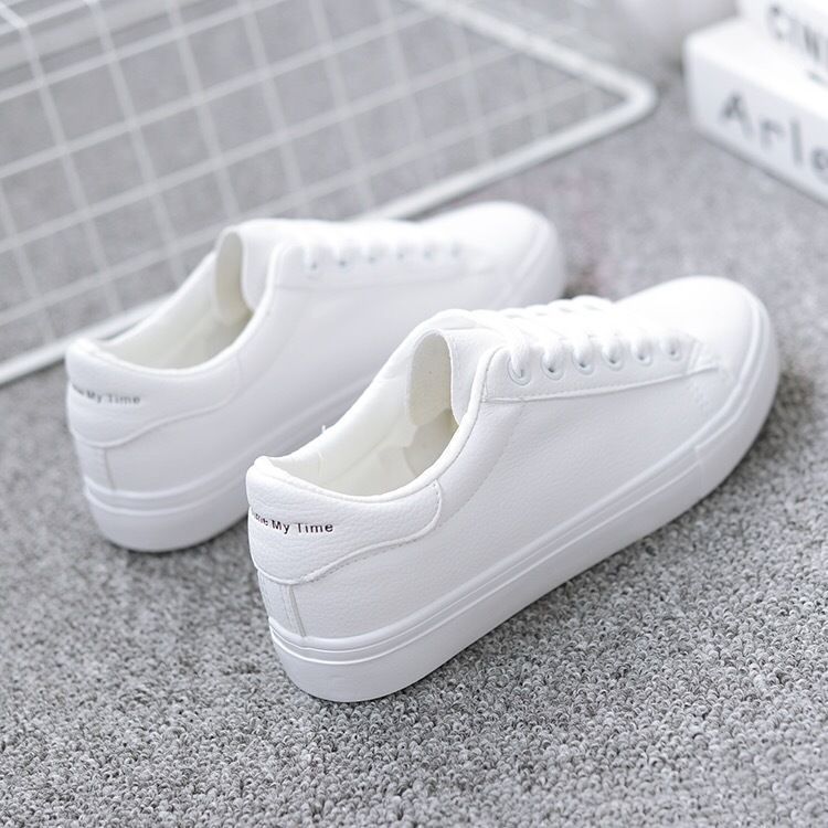 Spring New Casual Flat White Shoes Women ARZ