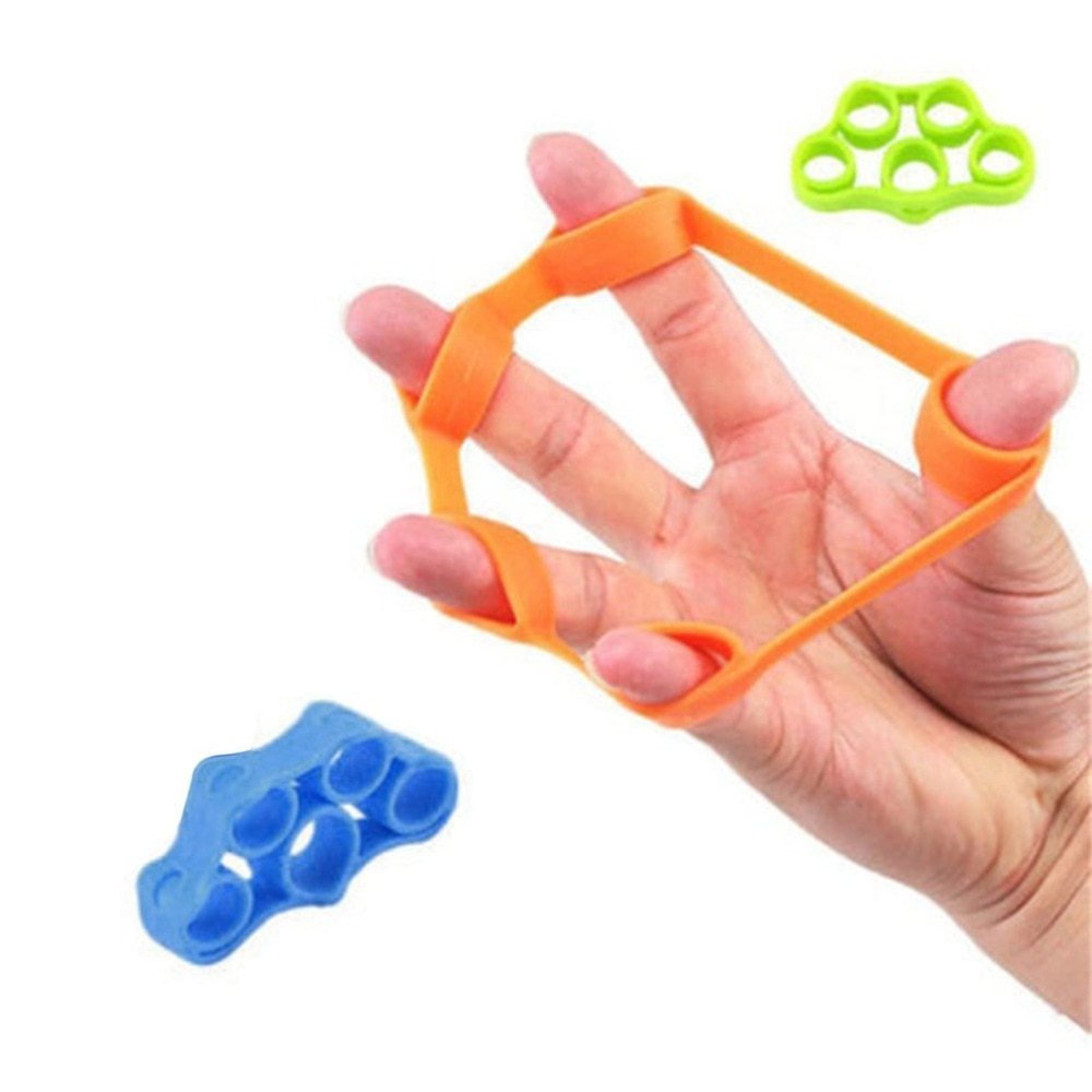 Silicone Finger Trainer Hand Gripper Resistance Bands Fitness ARZ