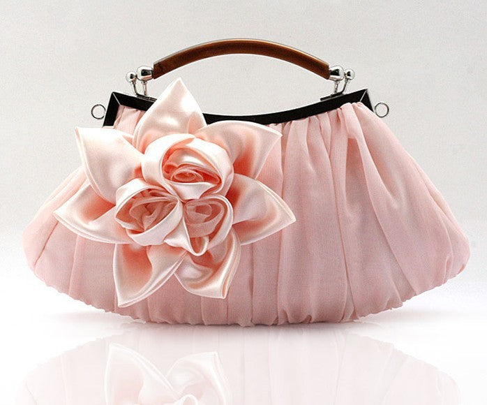 Direct Selling Fashion Sweet Satin Flower Banquet Bag Clutch Handbag Handbag Lady Bag ARZ