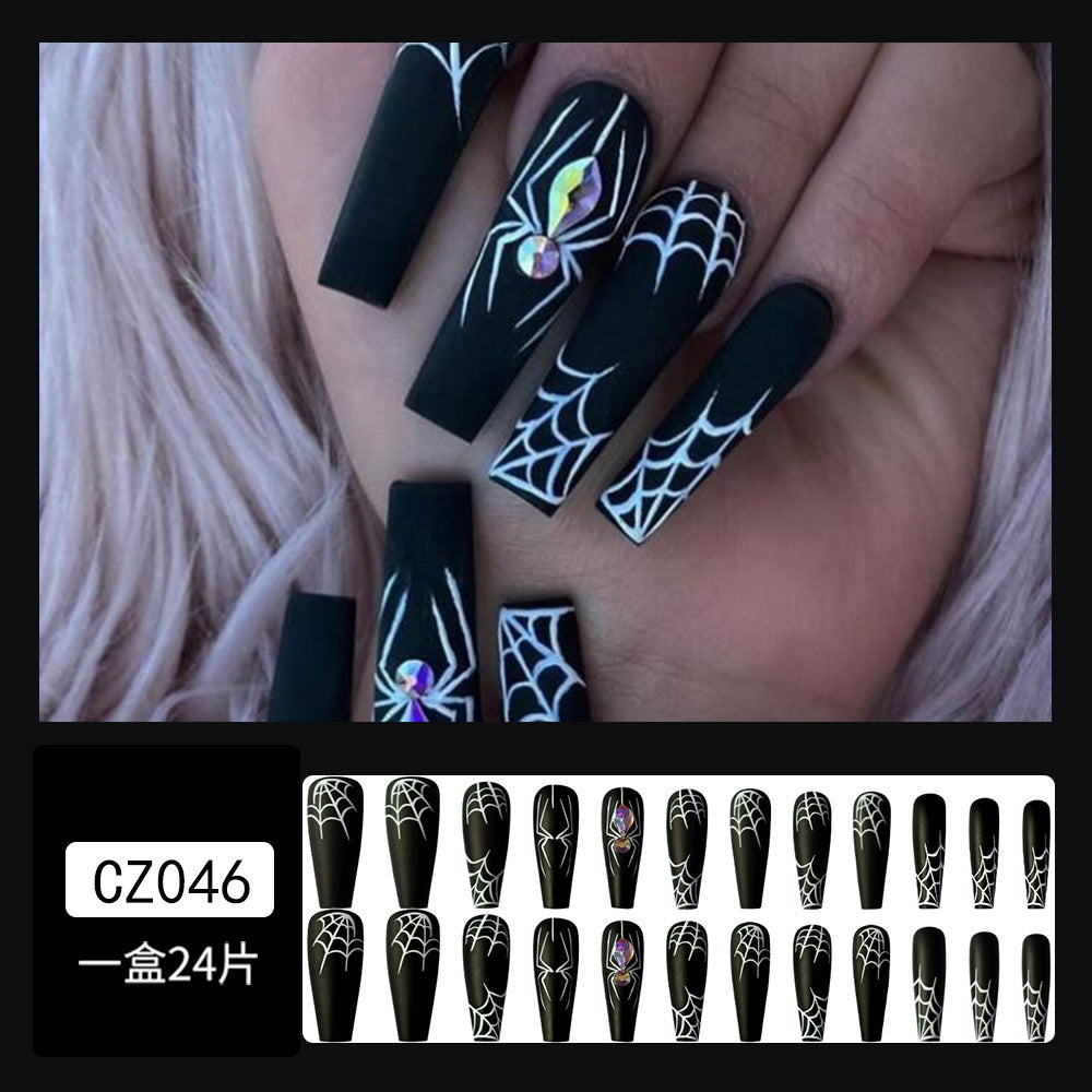 Super Long Diamond Wearing Armor European And American Foreign Trade Nail Stickers ARZ