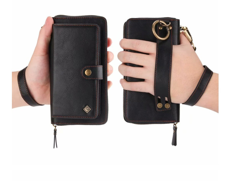 New Multi-function Mobile Phone Case Phone Shell Zipper Wallet Set Car Function Phone Case ARZ