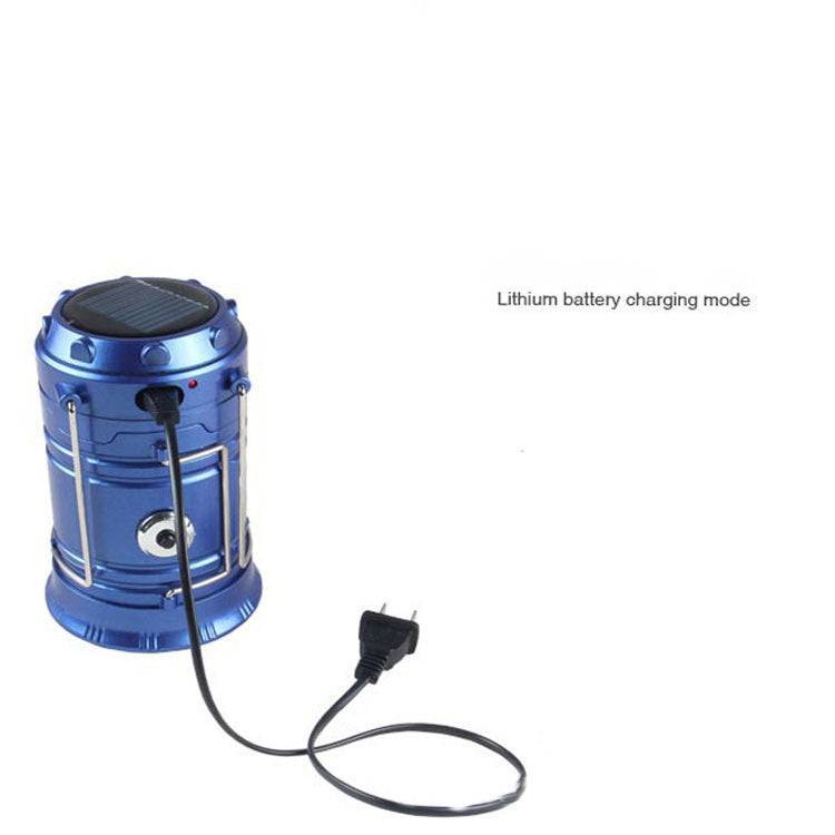 new solar charging type multifunctional telescopic camping lantern lantern outdoor camping tent lamp ARZ