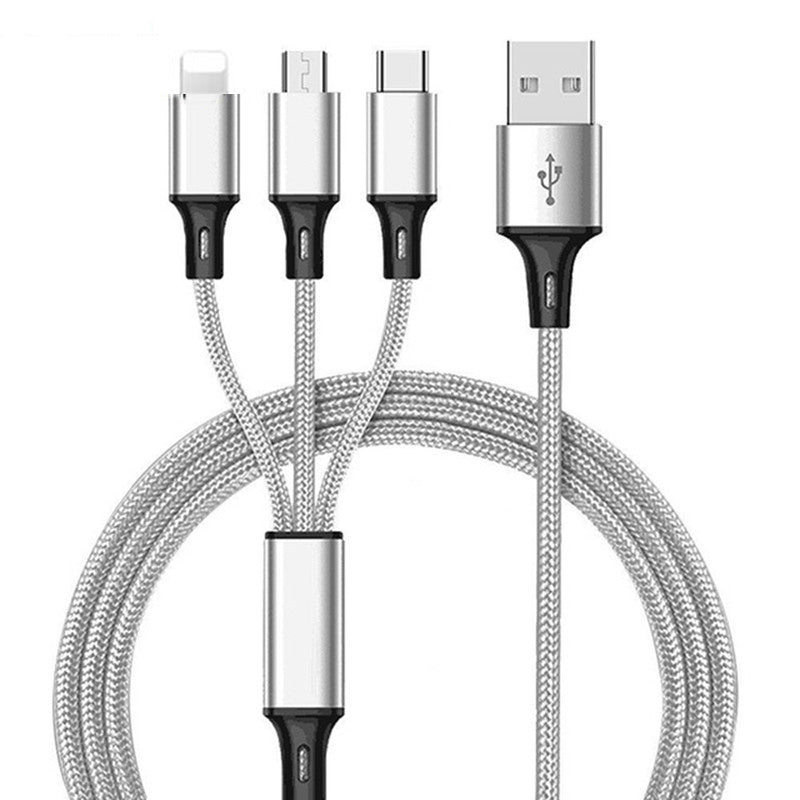 3 In 1 USB Cable For 'IPhone XS Max XR X 8 7 Charging Charger Micro USB Cable For Android USB TypeC Mobile Phone Cables ARZ