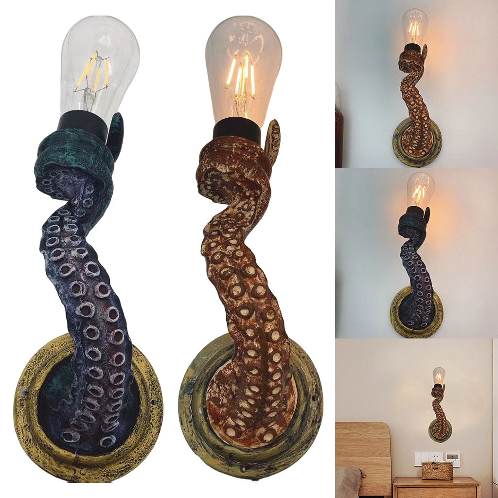 Retro Octopus Electric Light Tentacle Wall Sconces Lamp for Home Decor ARZ