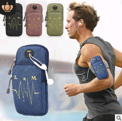 Compatible with Apple, Running Mobile Arm Bag Men And Women Sports Arm Bag IPhone7 Or 8plus Waterproof Mobile Phone Arm With Fitness Wrist Bag ARZ