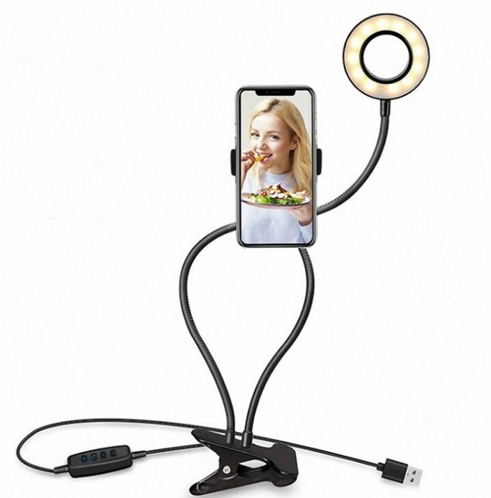 LED Selfie Ring Light for Live Adjustable Makeup Light-8cm Stand ARZ