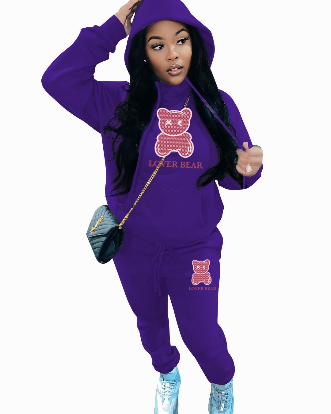 Cross-border New Arrival Women's Suit Hooded Sweatshirt And Sweatpants ARZ