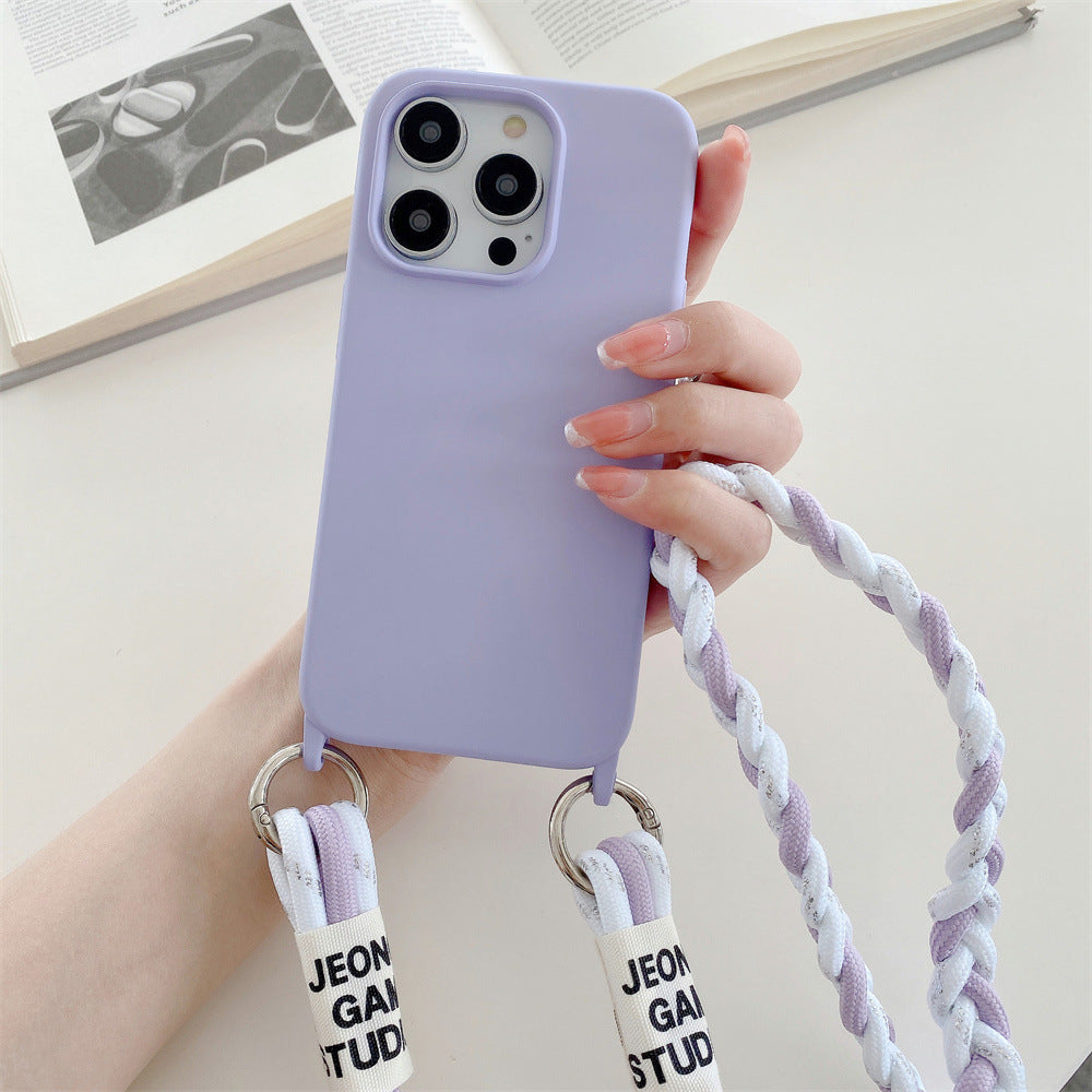 Back Woven Cross-body Lanyard Backer-card Accessories Phone Case ARZ