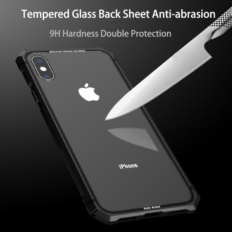 Transparent tempered glass phone case ARZ