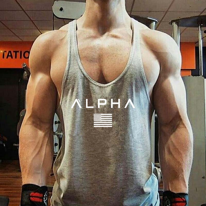 I-shaped Workout Clothes Muscle Training Sleeveless T-shirt ARZ