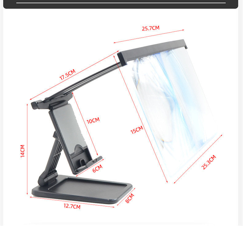 Mobile Phone Screen Amplifier Ultra-Clear 12-Inch Anti-Blue Light Multifunctional Folding Portable Mobile Phone Stand Screen Amplifier ARZ