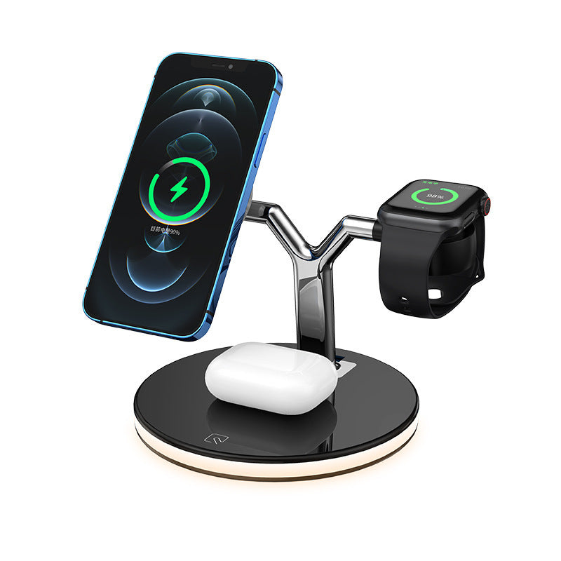 Compatible with Apple , Magnetic Suction Wireless Charger Three In One Wireless Charger ARZ