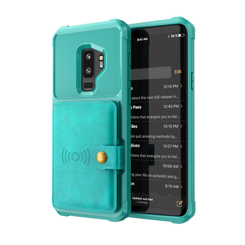 Compatible with Apple, Luxury PU Leather Wallet Case for Samsung Galaxy S10 S9 Plus for iPhone 6 6s 7 8 Plus X XS XR XX MAX Cases Wallet Flip Cover ARZ