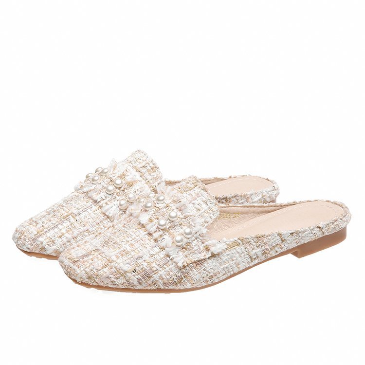 Female Summer Half Slippers Flat Toe Cap ARZ