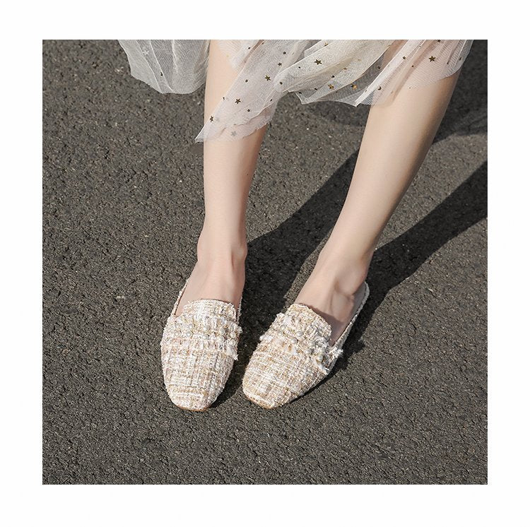 Female Summer Half Slippers Flat Toe Cap ARZ