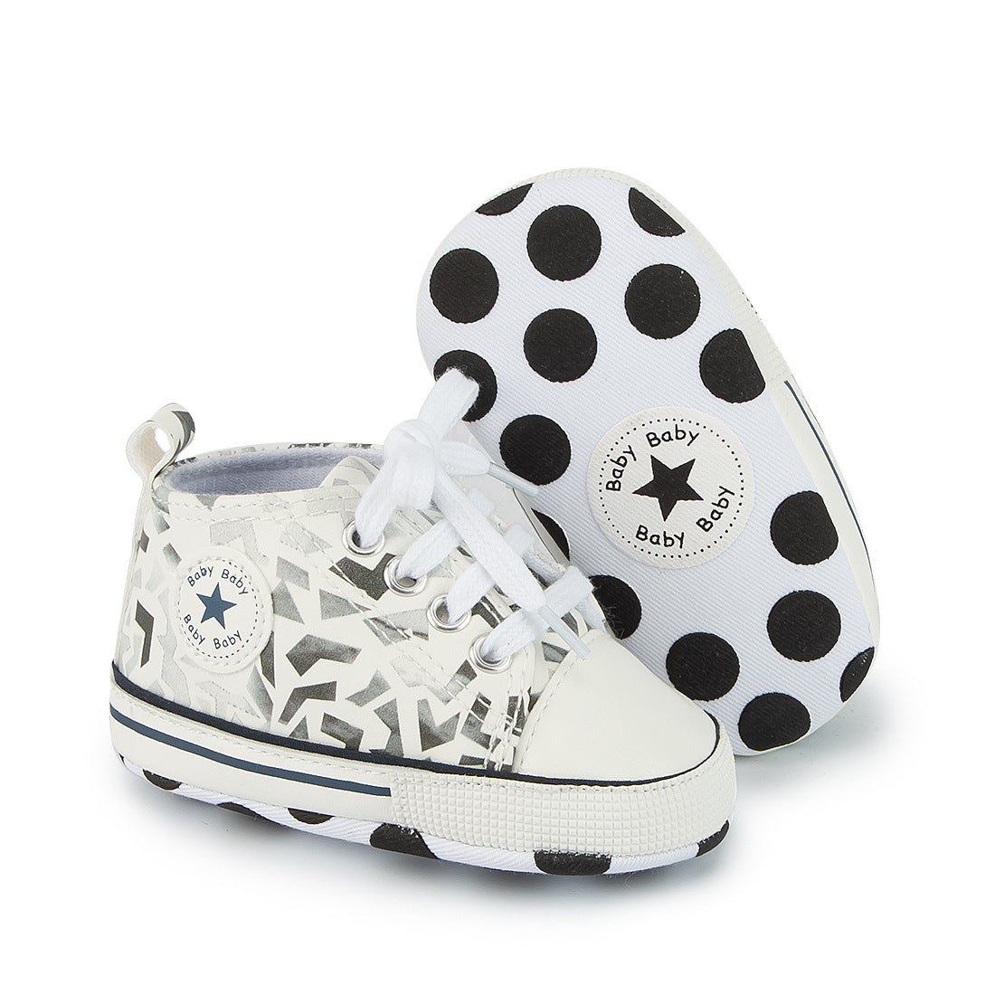 Baby Shoes Color Graffiti Baby Canvas Shoes Soft Sole Toddler Shoes ARZ